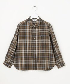 J.PRESS LADIES コットンリネン Light マドラスチェック シャツ