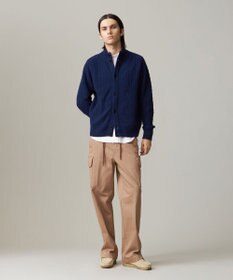 J.PRESS MEN 【KING SIZE】【Cash Lamb’s Wool】ハイネックケーブルカーディガンニット