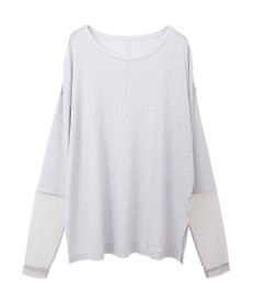 earth music&ecology ラメシアースリーブプルオーバー