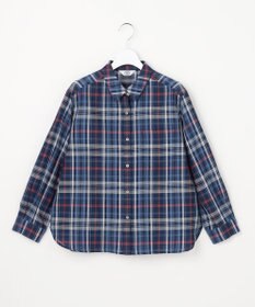 J.PRESS LADIES コットンリネン Light マドラスチェック シャツ
