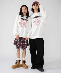 WEGO 【2025年秋冬新作/SMLXLサイズ展開/ユニセックス着用ITEM】アソートグラフィックプルオーバー