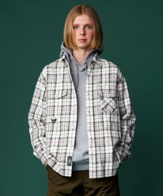 JOSEPH ABBOUD MOUNTAIN 【サスティナブル】オーガニックラフィーチェック シャツ