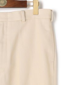 J.PRESS MEN 【J.PRESS ORIGINALS】Cotton Polyester Drill New Piped Stem Slacks / Big Back Belt / Japan Made