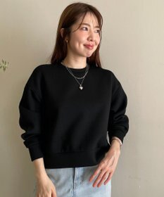 UNFILO L 【WEB限定】BEAUTY FORM JERSEY サイドZIP クロップドプルオーバー