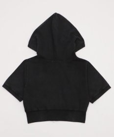 WEGO ヴィンテージウォッシュロゴ半袖パーカー