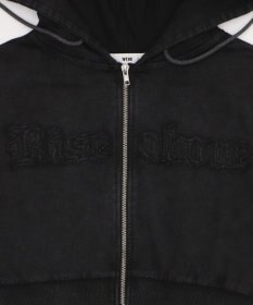 WEGO ヴィンテージウォッシュロゴ半袖パーカー