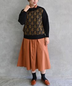 muuc 〈遠州織物で織られた上質なコットン生地〉フレンチスリーブのシャツワンピース