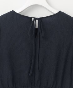 Feroux 【洗える】パフスリーブチュニック ブラウス