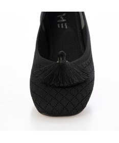 ing <ing>【サステナブル】２WAYスクエアトゥニットパンプス