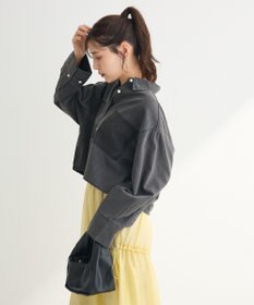 Green Parks ショート丈デニムシャツ