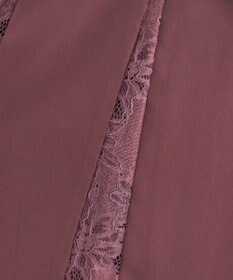 Tiaclasse L 【洗える】レース切り替えフレアワンピース