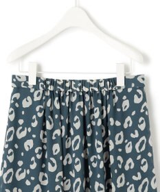 ICB 【洗える】レオパードプリント ティアードスカート