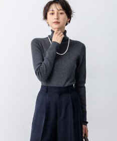 23区 S 【滝沢眞規子さん着用/WEB限定カラーあり】ウーステッドウール リブタートル ニット