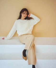 Feroux 【洗える】リボンヤーン プルオーバーニット