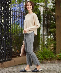 自由区 L 【洗える】シャイニールレックス ドルマンスリーブニット