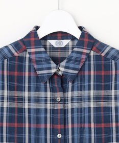 J.PRESS LADIES コットンリネン Light マドラスチェック シャツ