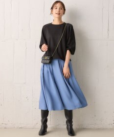 組曲 【洗える・4色展開】ウーステッドライクギャバ スカート