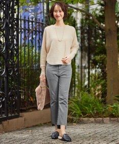 自由区 L 【洗える】シャイニールレックス ドルマンスリーブニット