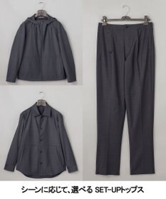 GOTAIRIKU カジュアルセットアップ対応【洗える/ストレッチ】YUNSA シャツアウター