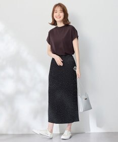 ANY 【UVケア/接触冷感】モックネックフレンチスリーブＴシャツ