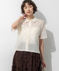 23区 L 【先行予約/見上愛さん着用/WEB&一部店舗限定カラーあり】シアー ポロニット