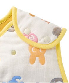 MIKI HOUSE HOT BISCUITS 六重織 どうぶつ柄 ガーゼスリーパー