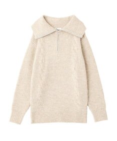 CRAFT STANDARD BOUTIQUE ハーフジップローゲージニットチュニック