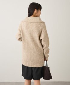 CRAFT STANDARD BOUTIQUE ハーフジップローゲージニットチュニック