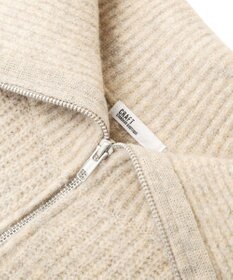 CRAFT STANDARD BOUTIQUE ハーフジップローゲージニットチュニック