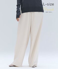 BEIGE， 【Lsize・セットアップ対応】CORBY / ウールイージーワイドパンツ