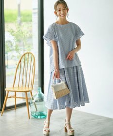 組曲 S 【WEB限定】エンブロイダリーレース フレアスカート