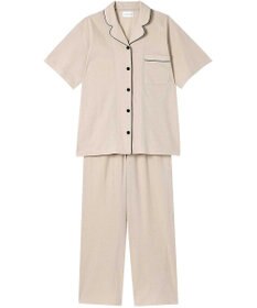 une nana cool 綿混コットンリネン天竺 半袖パジャマ