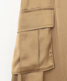 GRACE CONTINENTAL サテンミリタリーロングスカート