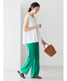 AMERICAN HOLIC 接触冷感バックフレアノースリーブプルオーバー