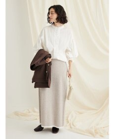 CRAFT STANDARD BOUTIQUE パールボタンピコフリルブラウス