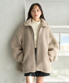 earth music&ecology ボアルーズブルゾン