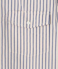 J.PRESS MEN 【KING SIZE】【クールマックス】サッカー マルチストライプ バンドカラーシャツ