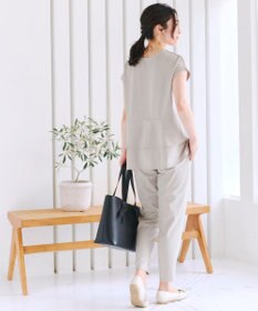 Tiaclasse L 【UVカット・吸水速乾】 “きれい見え” カットソーテーパードパンツ