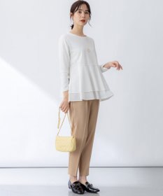 組曲 【ストレッチ・イージーケア】オシャクロス テーパードパンツ