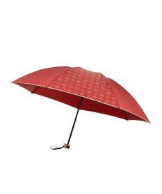 MOONBAT LANVIN en Bleu 折りたたみ傘 ジャカード×パイピング 簡単開閉 大きめ55cm