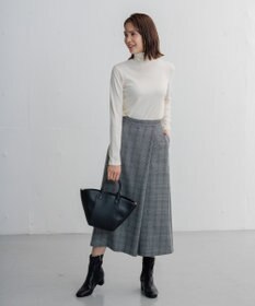 ANY 【ウエストゴム】ラップ風ガウチョパンツ