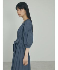 Green Parks ａ．ボリュームギャザーウエスト切替ワンピース