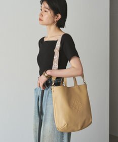 russet 《トートバッグ人気NO.1モデル》スリム2WAYトートバッグ <エンボスモノグラム>(CE-1611)