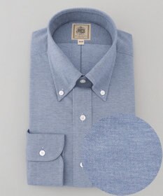 J.PRESS MEN 【Single Needle Tailoring / 形態安定】スムースハイゲージニット シャツ / B.D.