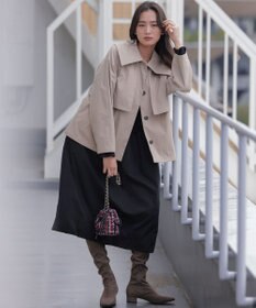 組曲 【WEB限定】ビッグカラーライト トレンチコート