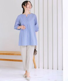 Tiaclasse L 【UVカット・吸水速乾】 “きれい見え” カットソーテーパードパンツ