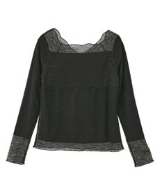 earth music&ecology 【吸湿発熱】【2WAY】あったかフェミニンインナー（２ｗａｙネック）