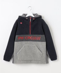 PW CIRCULUS 【WOMEN】【撥水/防風】ボア ハーフジップ フーデッド プルオーバー