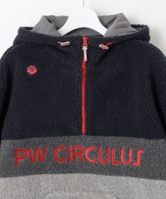 PW CIRCULUS 【WOMEN】【撥水/防風】ボア ハーフジップ フーデッド プルオーバー