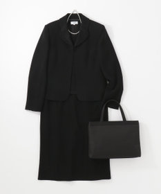 自由区 FORMAL 【高級トリアセテート素材】レベッカBSジョーゼット ジャケット+ワンピース